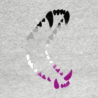 Wolf Teeth Pride: Asexual T-Shirt